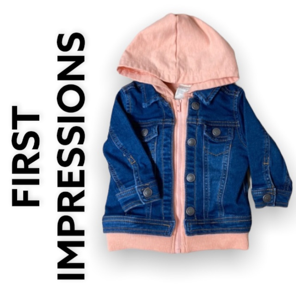 FIRST IMPRESSIONS 2T Hooded Jean Jacket
